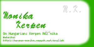 monika kerpen business card